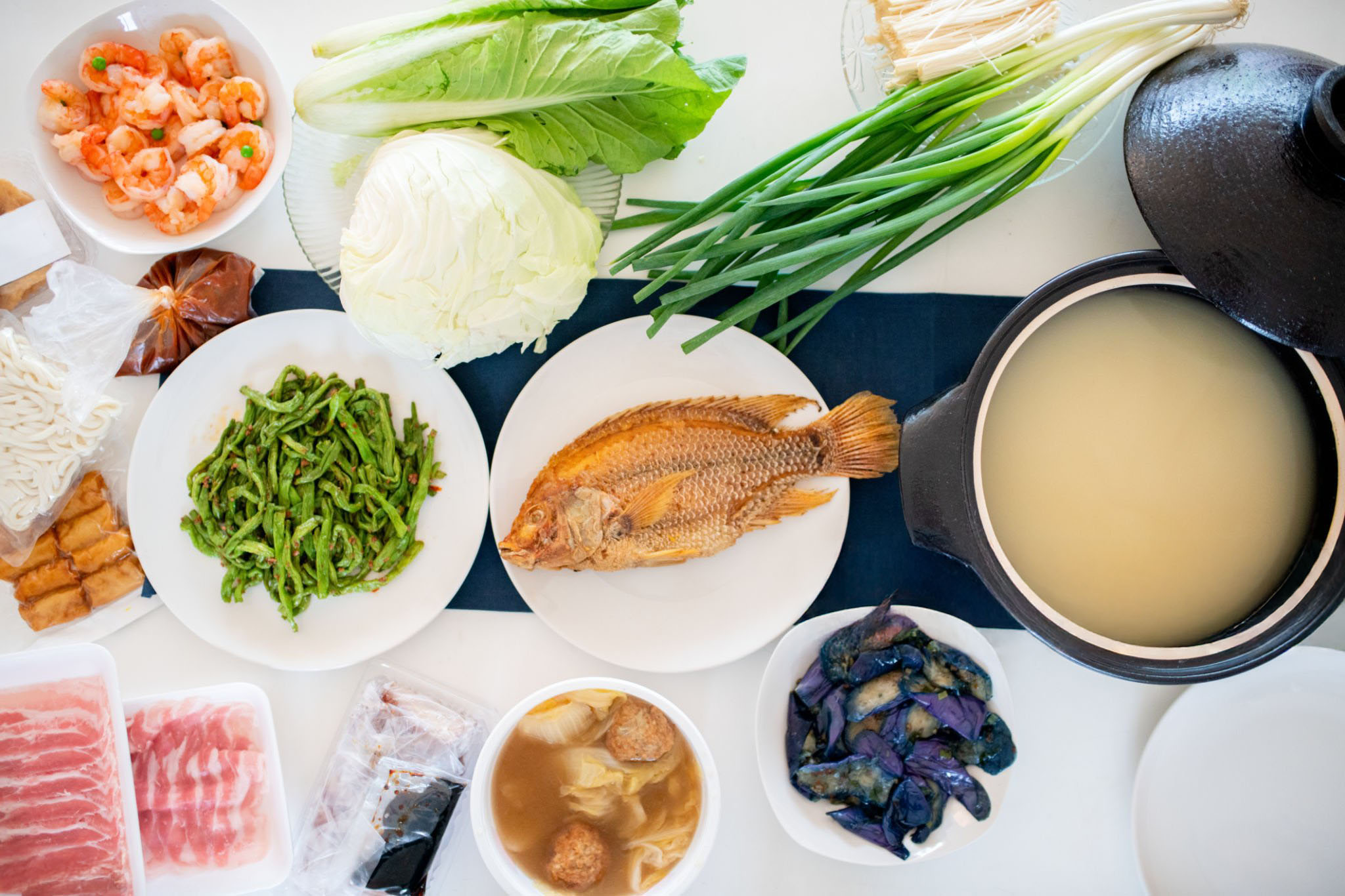 ingredients for hot pot